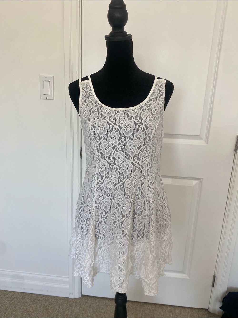 Arianne White Floral Lace Slip